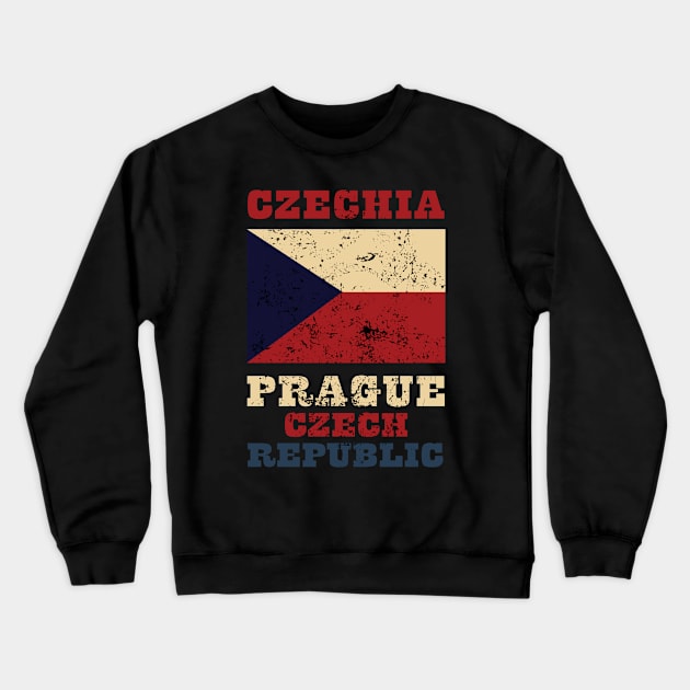 Flag of Czechia Crewneck Sweatshirt by KewaleeTee